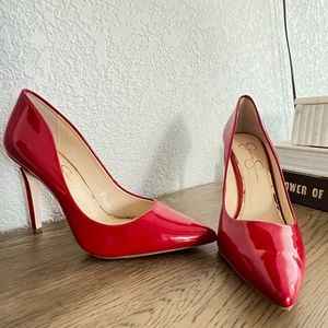 Red Patent Heels